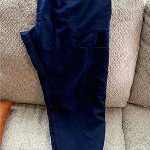 Figs Technical Collection Pants in Navy with Orange Accents